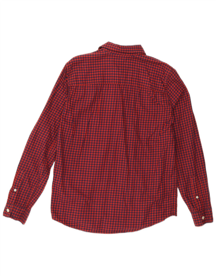Abercrombie & Fitch Boys Shirt 15-16 Years Red Gingham Cotton
