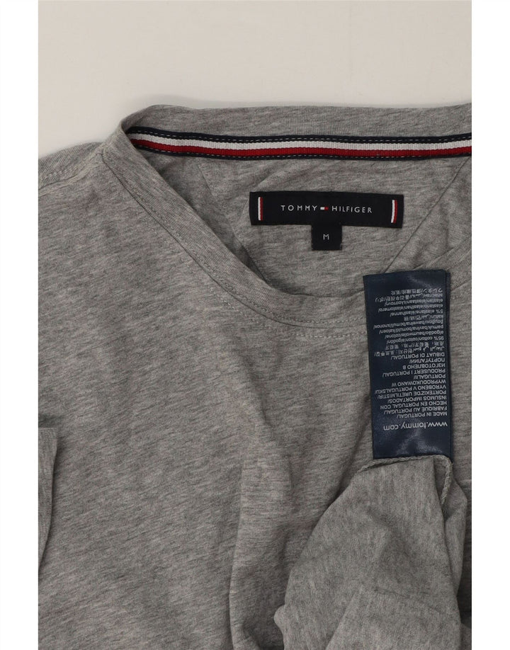 Tommy Hilfiger Mens T-Shirt Top Medium Grey Flecked Cotton
