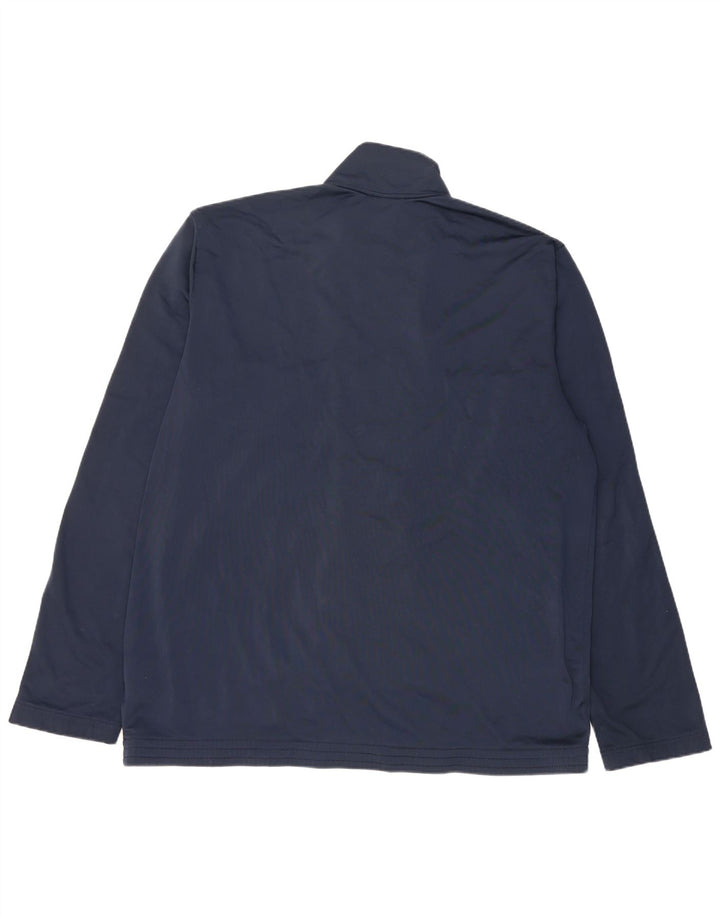 Adidas Mens Tracksuit Top Jacket 2XL Navy Blue Colourblock Polyester