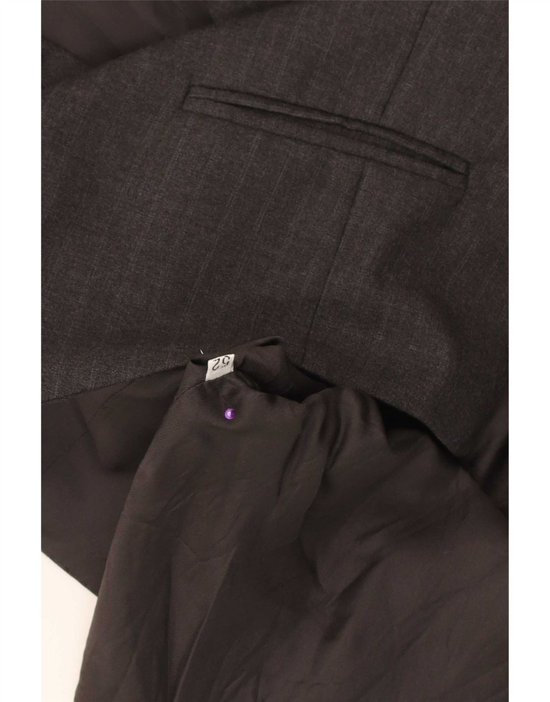 Vintage Mens Waistcoat IT 52 Large Grey Pinstripe