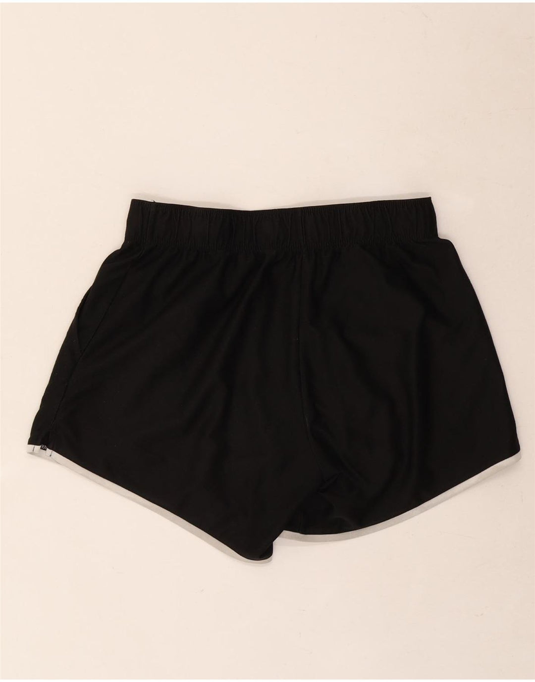 Nike Womens Graphic Sport Shorts UK 8 Small  Black Polyester