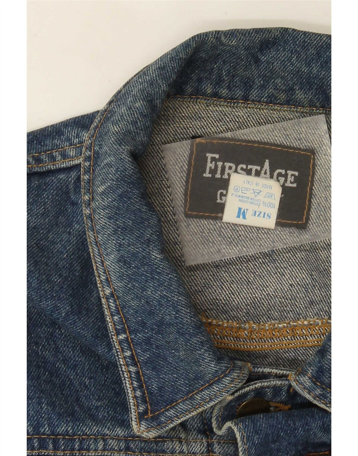 Vintage Womens Denim Jacket UK 14 Medium Blue Cotton