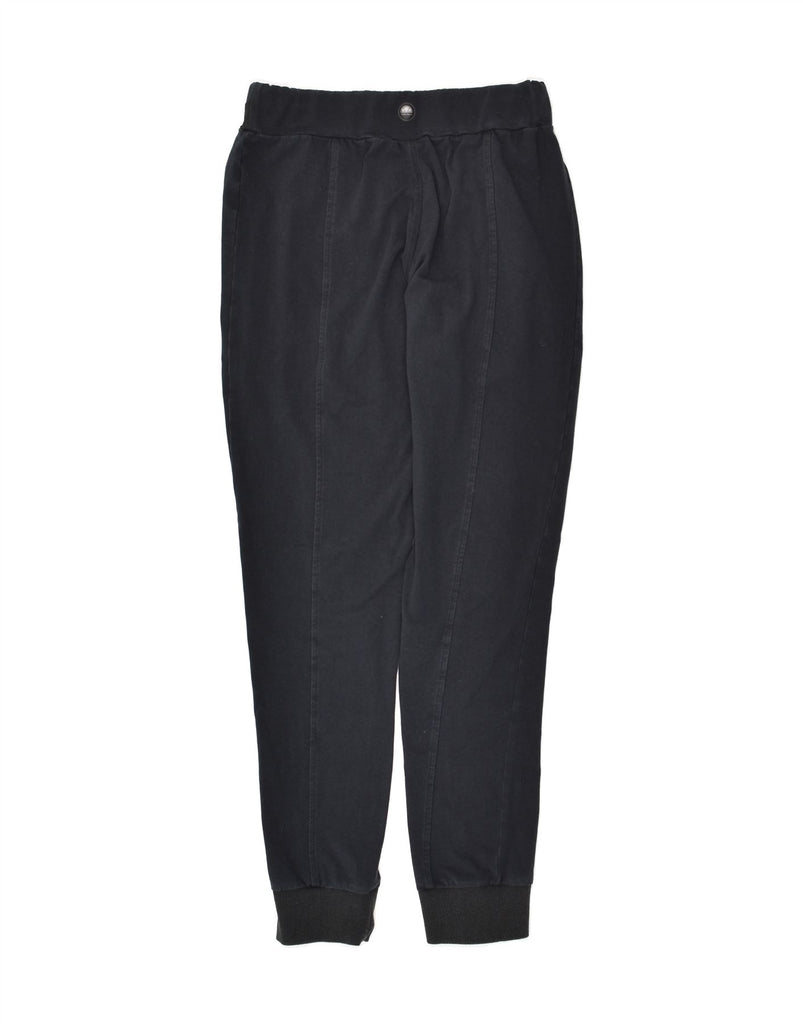 ELLESSE Womens Tracksuit Trousers Joggers UK 12 Medium  Black Cotton | Vintage Ellesse | Thrift | Second-Hand Ellesse | Used Clothing | Messina Hembry 