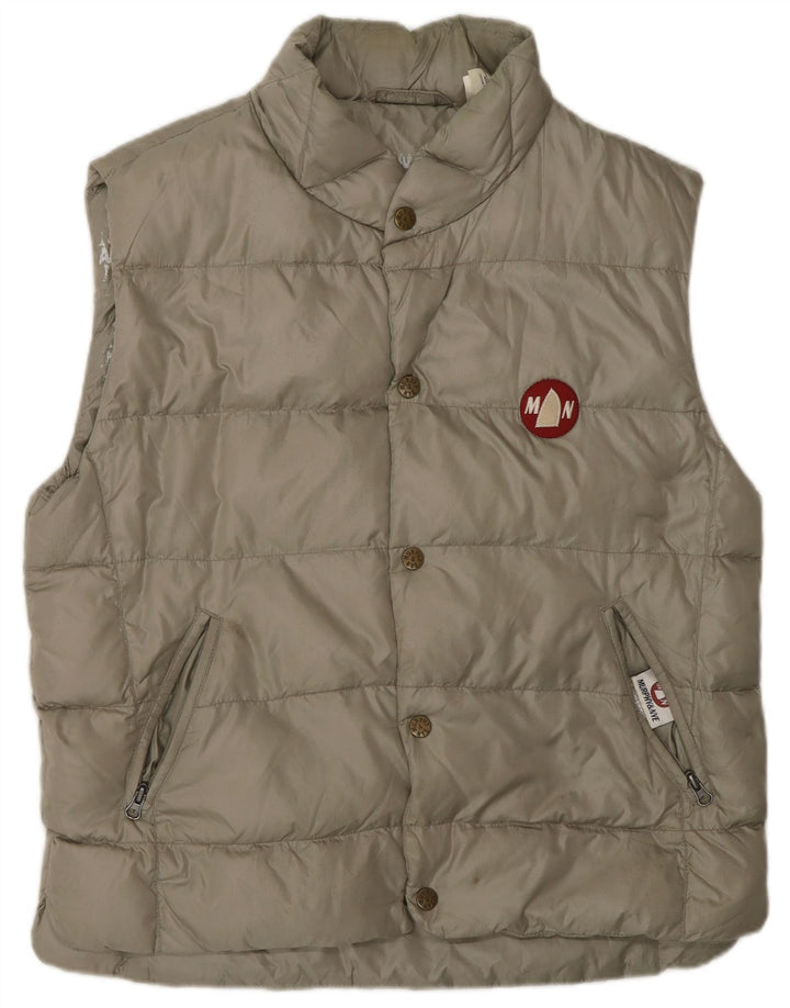 MURPHY & NYE Mens Padded Gilet UK 44 2XL Beige Polyamide