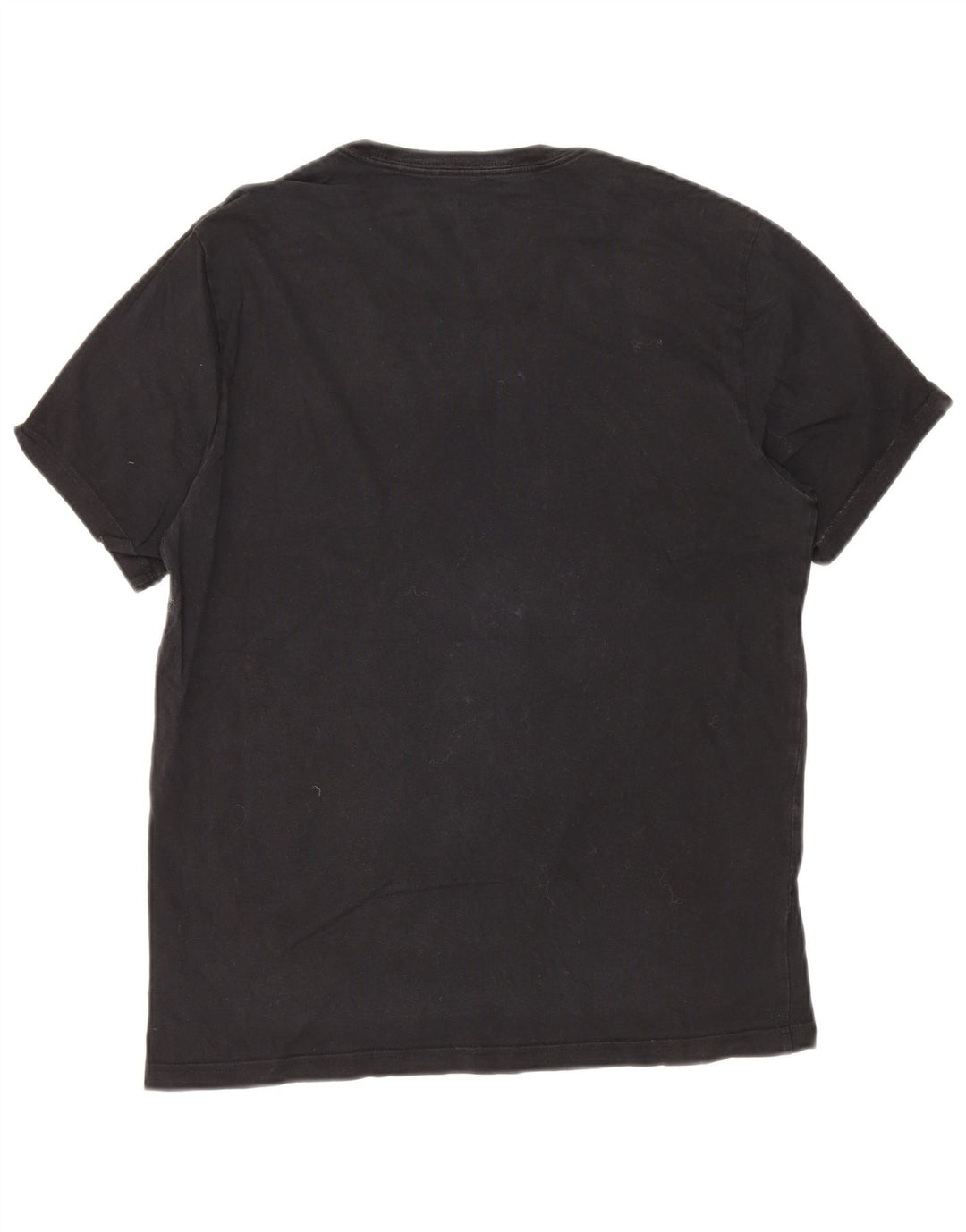 CONVERSE Mens Graphic T-Shirt Top Medium Navy Blue Cotton