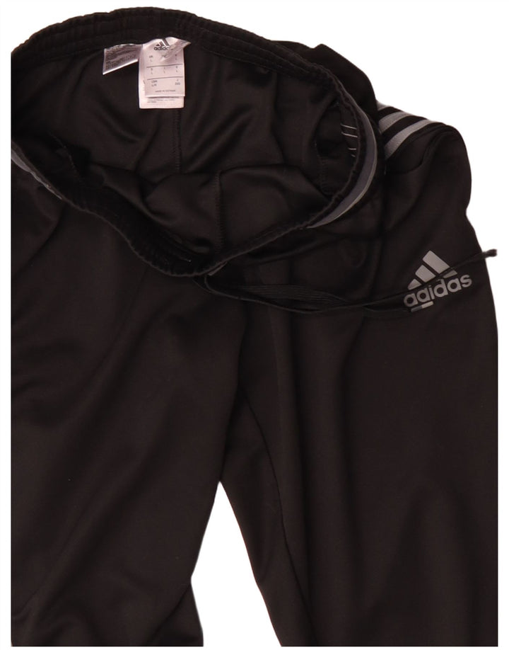 Adidas Mens Climalite Tracksuit Trousers Large Black Polyester