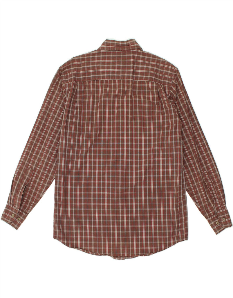 WRANGLER Mens Petit Shirt Small Brown Check Cotton | Vintage Wrangler | Thrift | Second-Hand Wrangler | Used Clothing | Messina Hembry 
