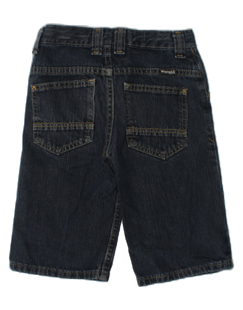 WRANGLER Boys Denim Shorts 7-8 Years W24 Navy Blue Cotton | Vintage Wrangler | Thrift | Second-Hand Wrangler | Used Clothing | Messina Hembry 