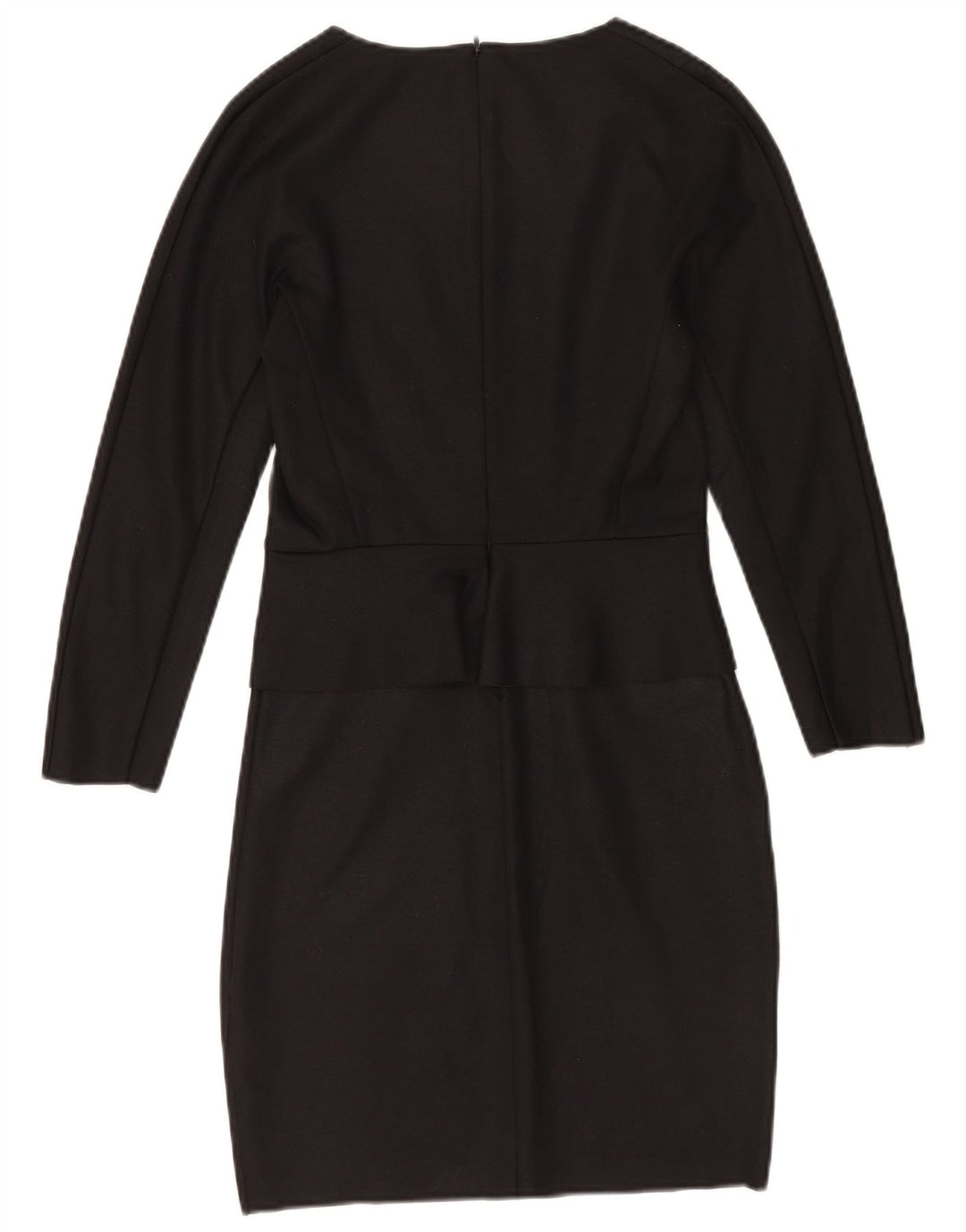 Cos Womens Long Sleeve Sheath Dress UK 6 XS Black Polyester