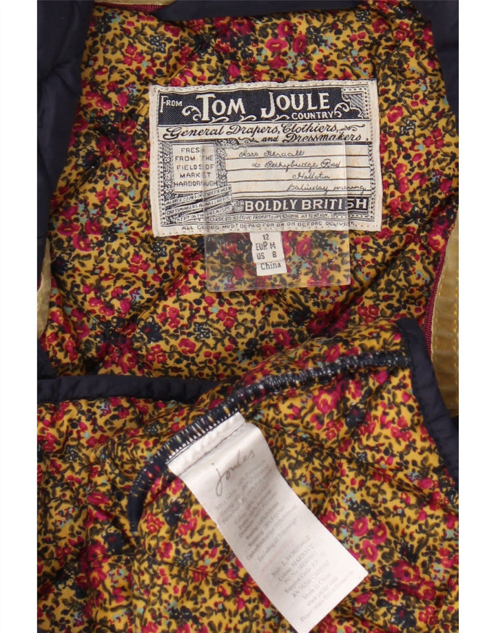 Tom Joule Womens Quilted Jacket UK 12 Medium  Navy Blue Polyamide