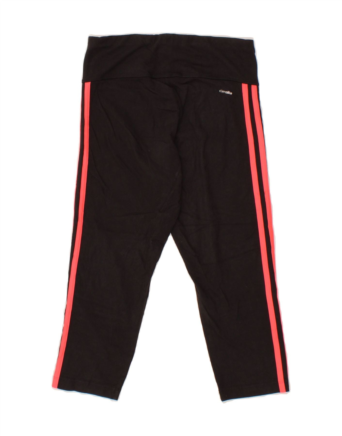 ADIDAS Mujer Climalite Capri Chandal Pantalones UK 8 10 Pequeno Negro