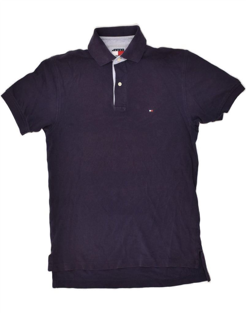 TOMMY HILFIGER Mens Polo Shirt Small Navy Blue Cotton | Vintage Tommy Hilfiger | Thrift | Second-Hand Tommy Hilfiger | Used Clothing | Messina Hembry 