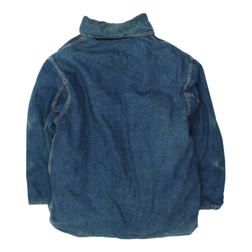 OHO Mens Blue Quilted Denim Jacket | Vintage High End Designer Denim Coat VTG | Vintage Messina Hembry | Thrift | Second-Hand Messina Hembry | Used Clothing | Messina Hembry 