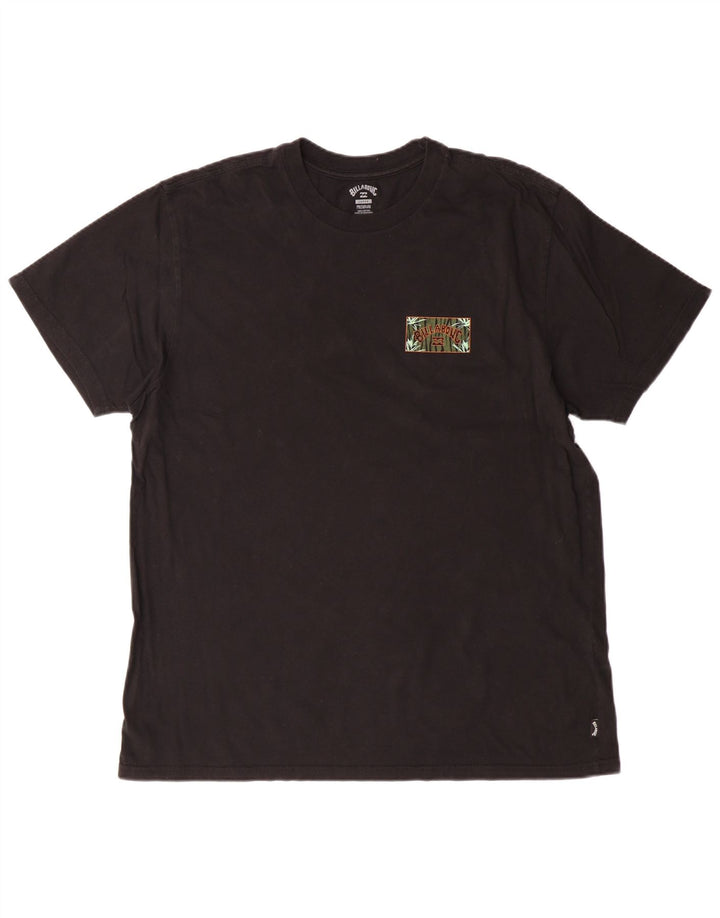 Billabong Mens Graphic T-Shirt Top Large Black Cotton