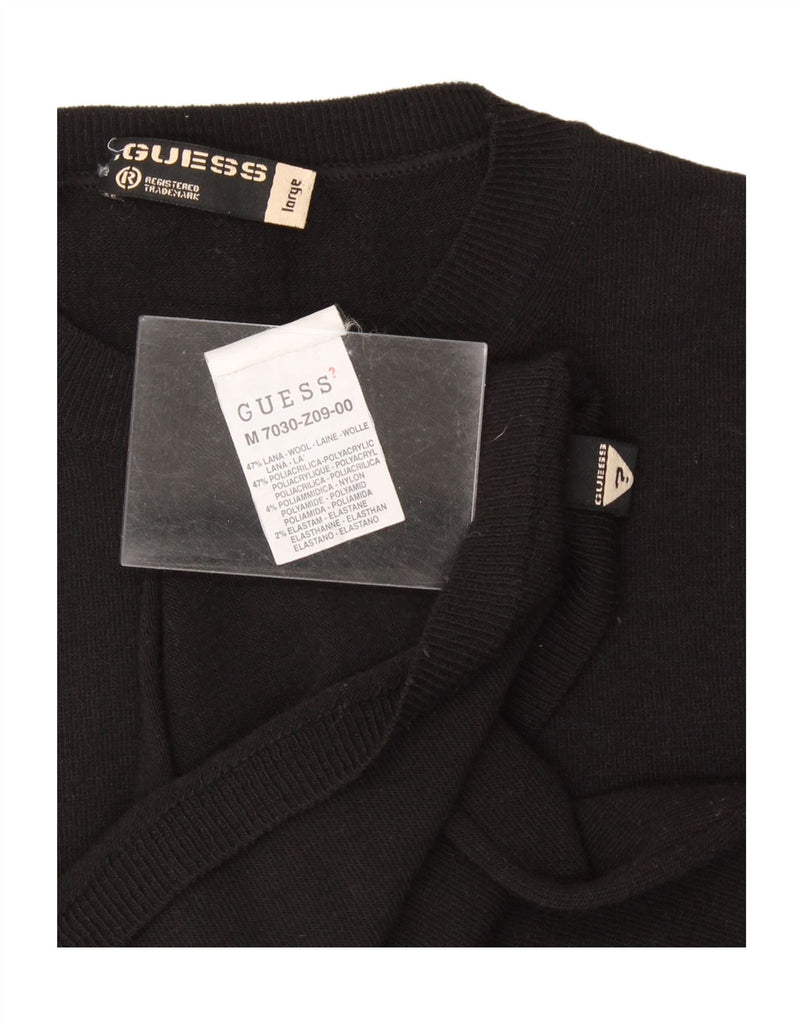 GUESS Womens Vest Tank Top UK 14 Large Black Polyacrylic Vintage Guess and Second-Hand Guess from Messina Hembry 