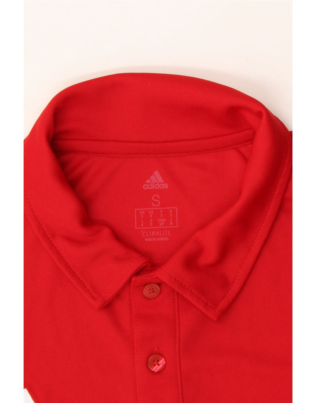 ADIDAS Mens Climalite Polo Shirt Small Red Polyester Vintage Adidas and Second-Hand Adidas from Messina Hembry 
