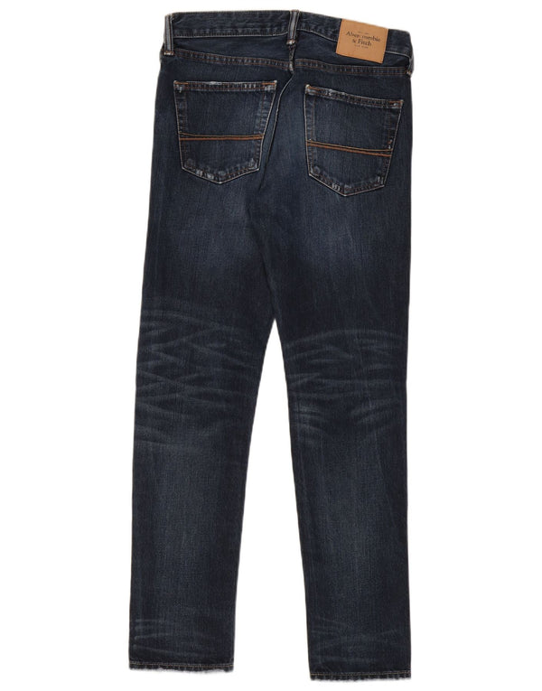 Abercrombie & Fitch Womens Distressed Slim Jeans W30 L30 Navy Blue