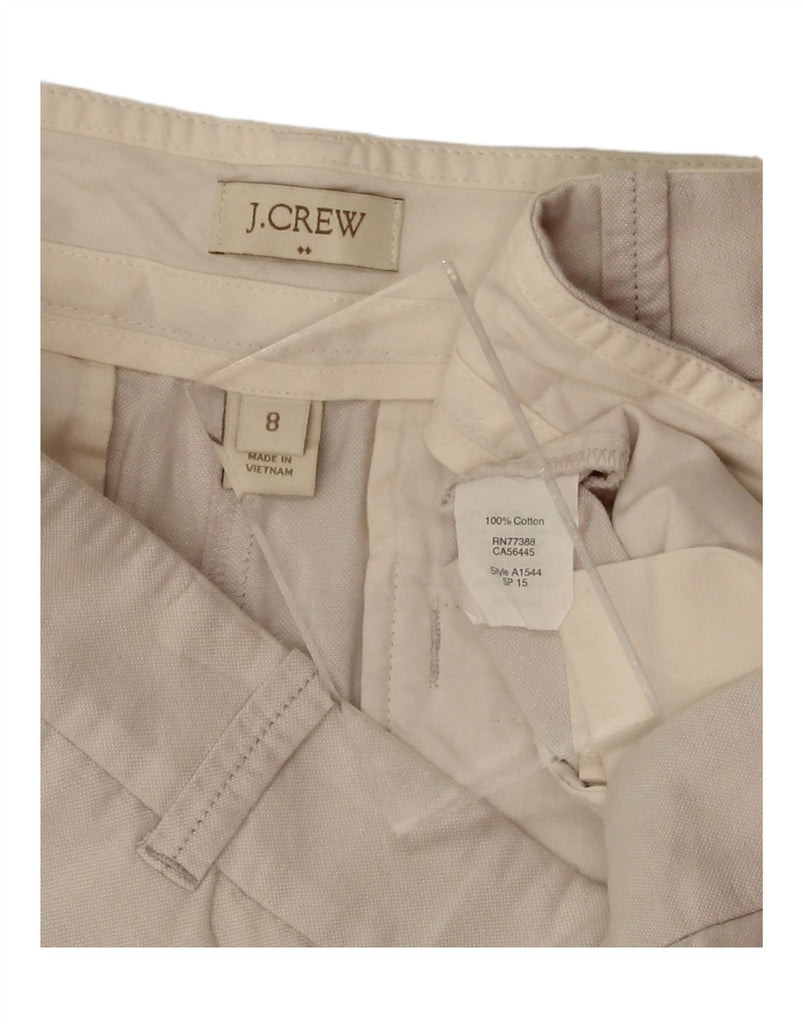 J. CREW Womens Chino Shorts US 8 Medium W32 Grey Cotton Vintage J. Crew and Second-Hand J. Crew from Messina Hembry 