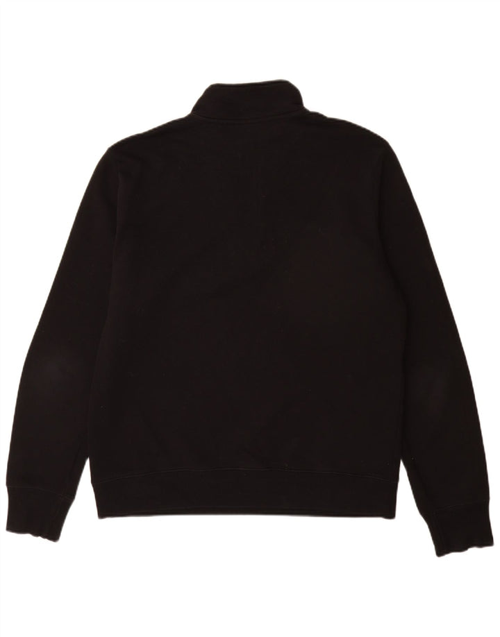 Paul Smith Mens Zip Neck Sweatshirt Jumper Medium Black Cotton