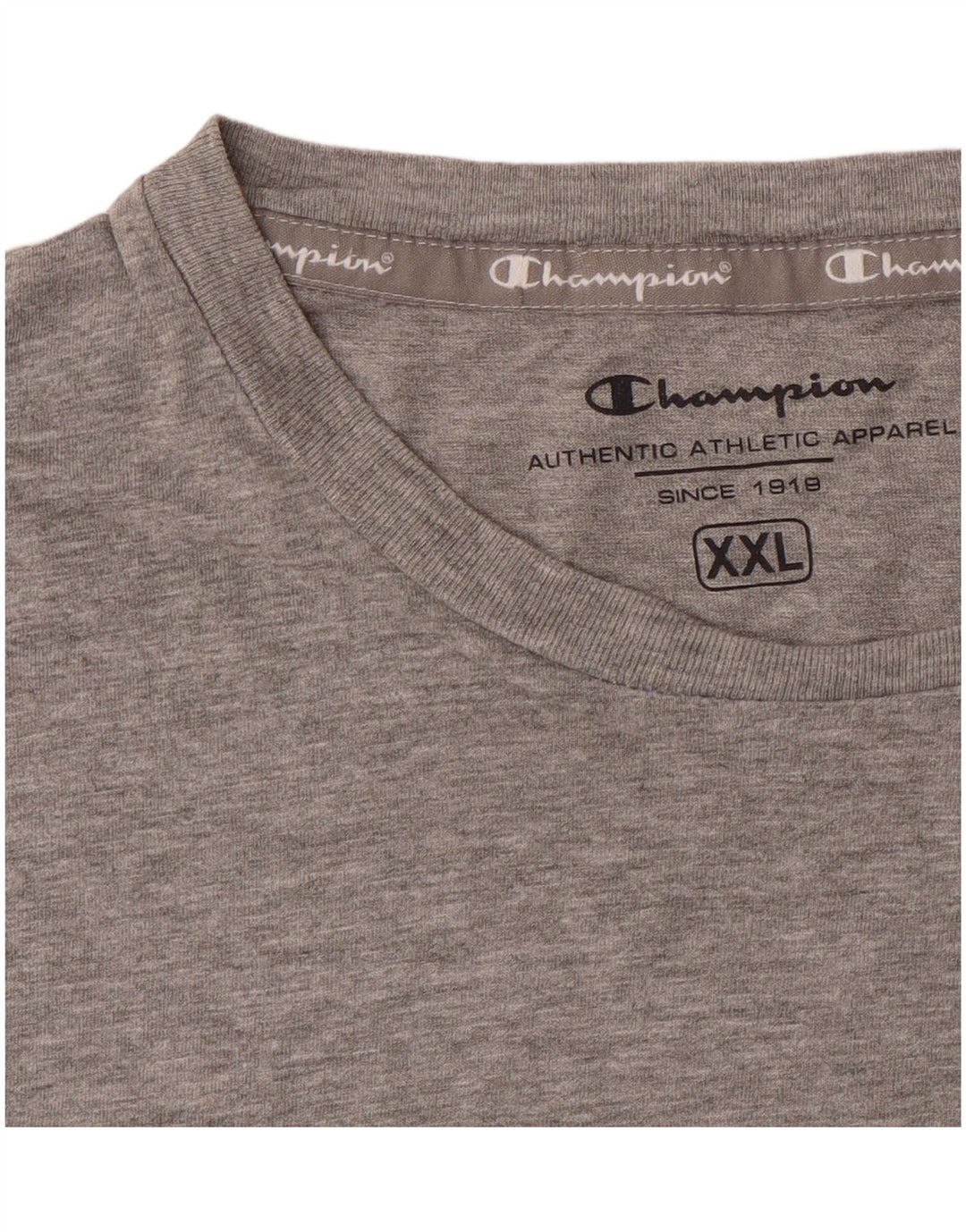 Champion Mens T-Shirt Top 2XL Grey Flecked