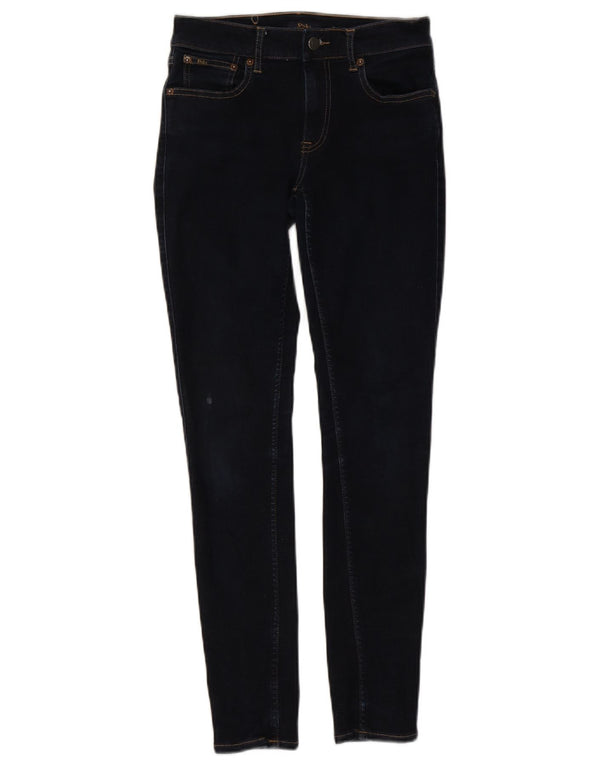 Polo Ralph Lauren Womens Tompkins Super Skinny Jeans W27 L28 Navy Blue