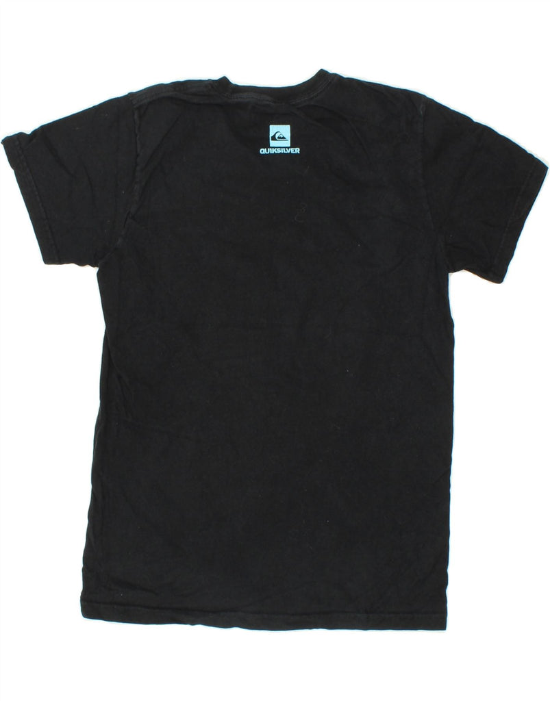 QUIKSILVER Womens Graphic T-Shirt Top UK 10 Small Black Vintage Quiksilver and Second-Hand Quiksilver from Messina Hembry 
