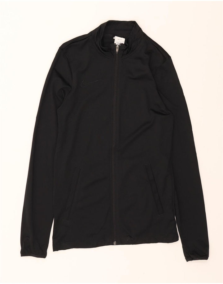 NIKE Mens Dri Fit Tracksuit Top Jacket Small Black Polyester Vintage Nike and Second-Hand Nike from Messina Hembry 
