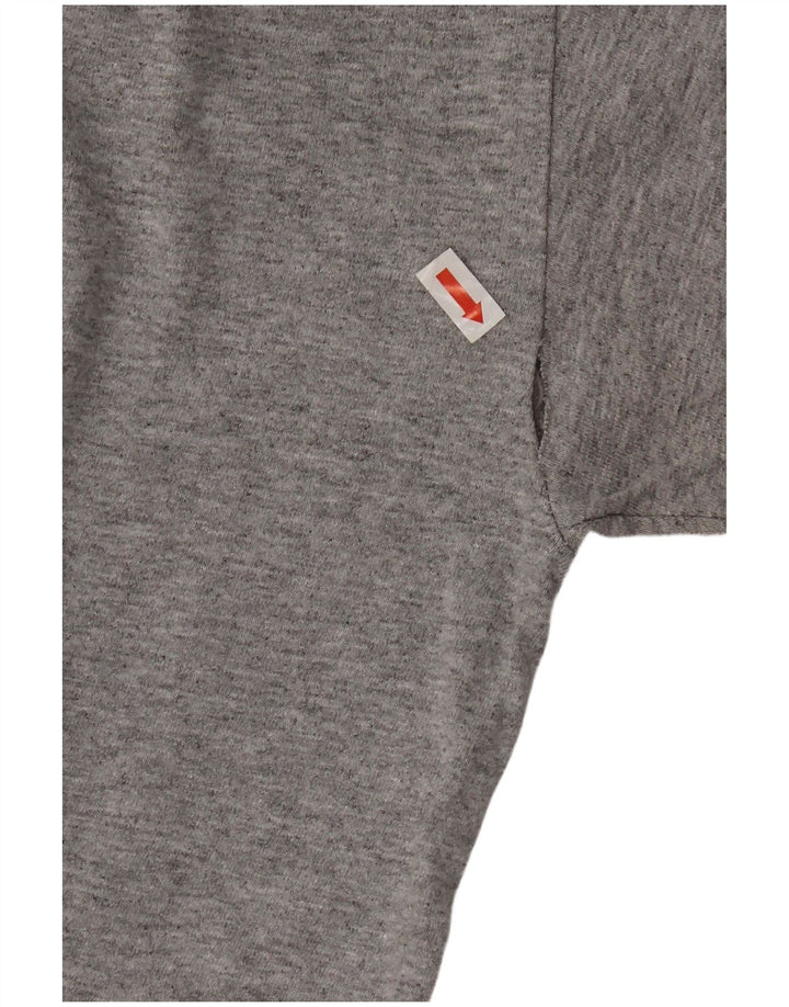Nike Mens Loose Fit Graphic T-Shirt Top Medium Grey Flecked Cotton