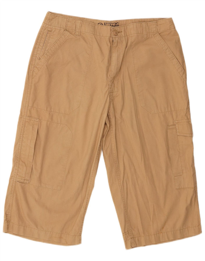 Marks & Spencer Mens Blue Harbour Cargo Bermuda Shorts W34 Large Beige