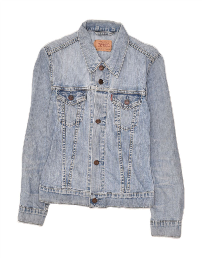 LEVI'S Girls Denim Jacket 7-8 Years XS Blue Cotton | Vintage Levi's | Thrift | Second-Hand Levi's | Used Clothing | Messina Hembry 