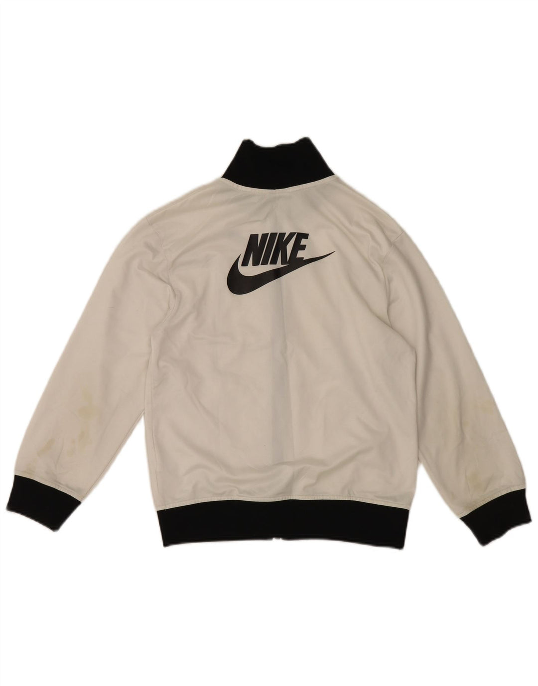 Nike Boys Tracksuit Top Jacket 10-11 Years Medium White Colourblock Sports