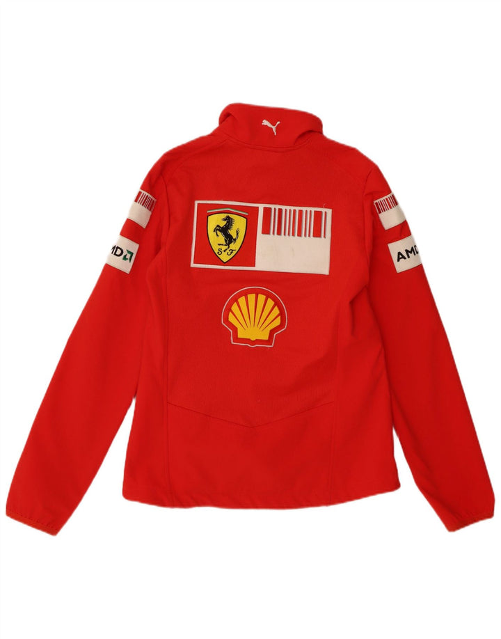 Puma Mens Ferrari Graphic Tracksuit Top Jacket Small Red Polyester