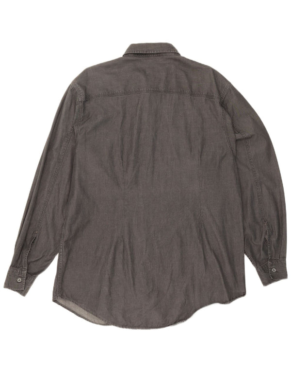 Calvin Klein Jeans Mens Shirt Large Grey Cotton