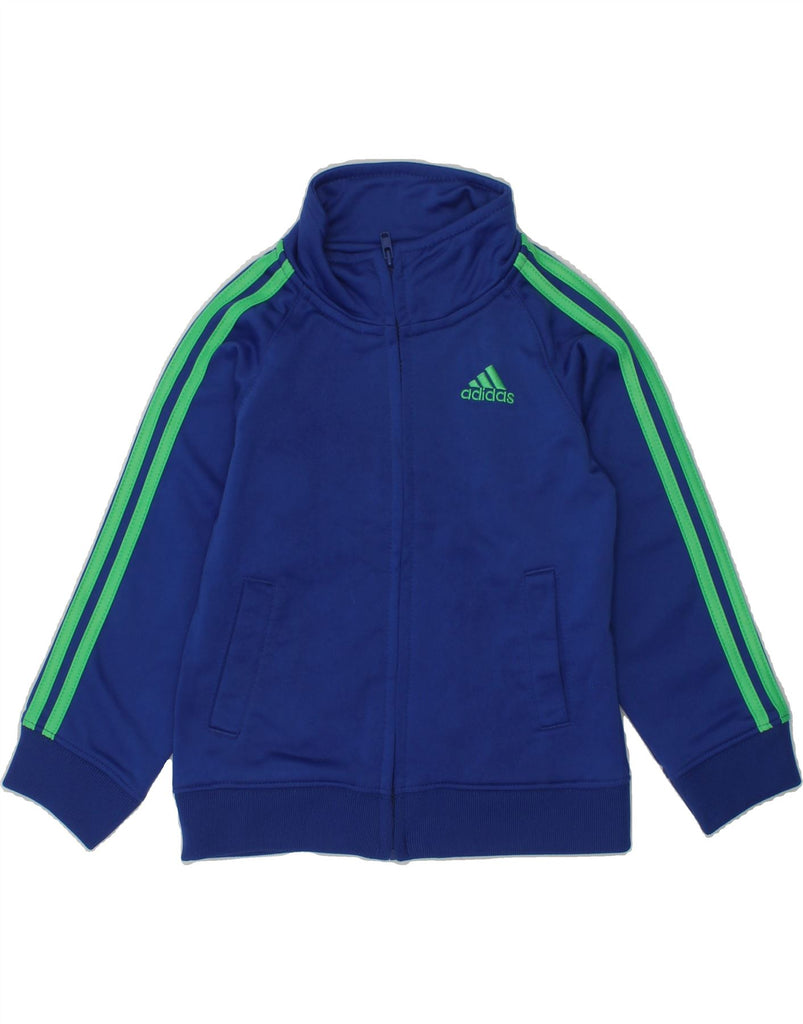 ADIDAS Baby Boys Graphic Tracksuit Top Jacket 18-24 Months Navy Blue | Vintage Adidas | Thrift | Second-Hand Adidas | Used Clothing | Messina Hembry 