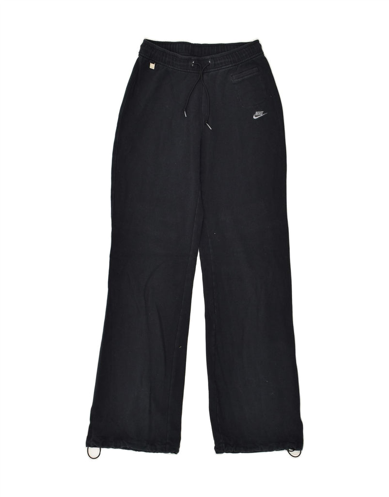 NIKE Womens Tracksuit Trousers UK 4-6 XS Black Cotton | Vintage Nike | Thrift | Second-Hand Nike | Used Clothing | Messina Hembry 