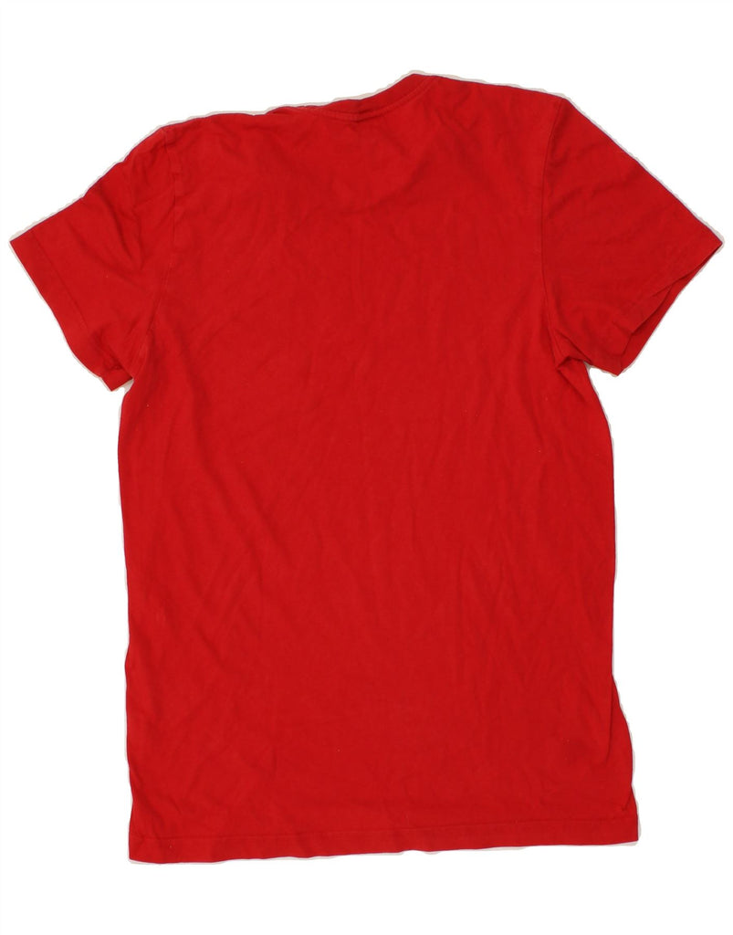 ADIDAS Mens Graphic T-Shirt Top Small Red Cotton Vintage Adidas and Second-Hand Adidas from Messina Hembry 