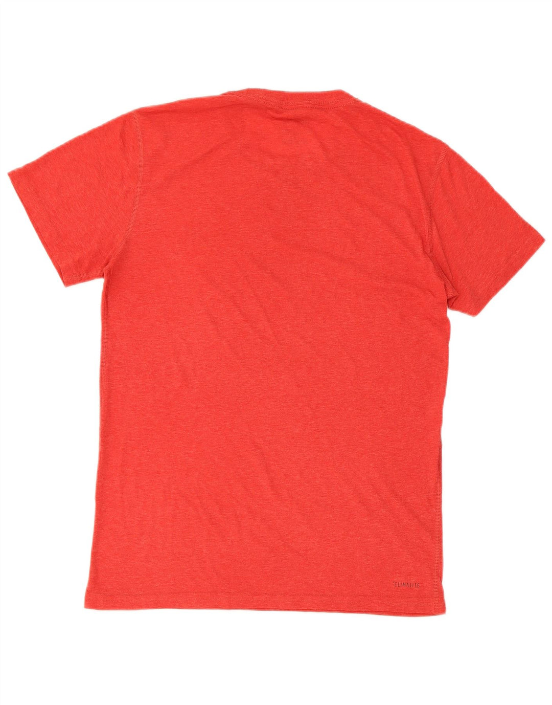 Adidas Mens Short Sleeve Regular T-Shirt Top Small Red Polyester