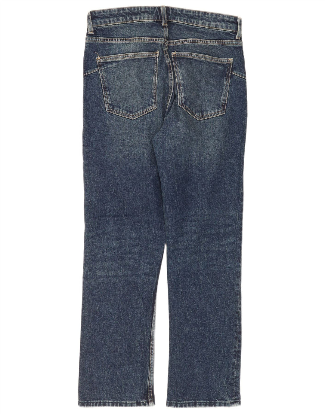 Zara Womens Straight Jeans EU 40 Medium W30 L28 Navy Blue
