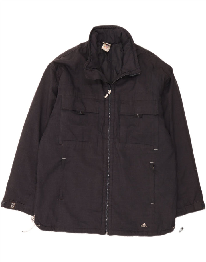 Adidas Mens Utility Jacket UK 44/46 Large Black Polyester