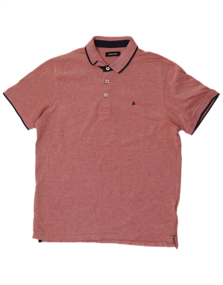 Jack & Jones Mens Polo Shirt XL Red
