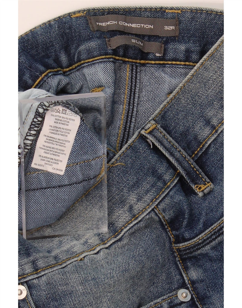 FRENCH CONNECTION Mens Slim Jeans W32 L32 Blue Cotton Vintage French Connection and Second-Hand French Connection from Messina Hembry 
