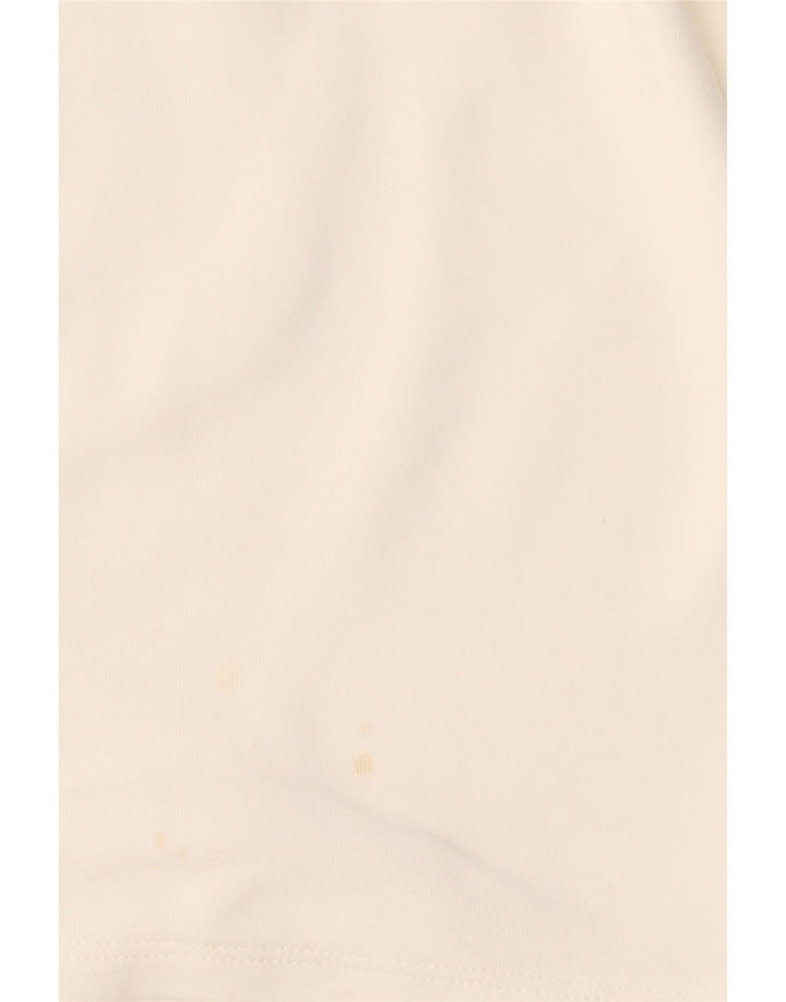 CREW CLOTHING Womens T-Shirt Top UK 12 Medium White Cotton