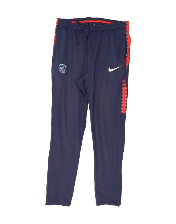 NIKE Mens Paris Tracksuit Trousers Small  Navy Blue Polyester Vintage Nike and Second-Hand Nike from Messina Hembry 