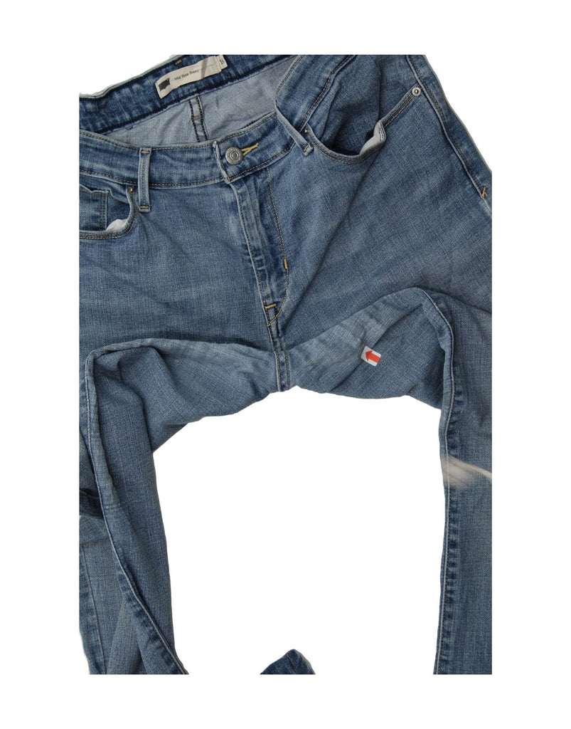LEVI'S Womens Mid Rise Skinny Jeans US 14 XL W34 L29 Blue Cotton Vintage Levi's and Second-Hand Levi's from Messina Hembry 
