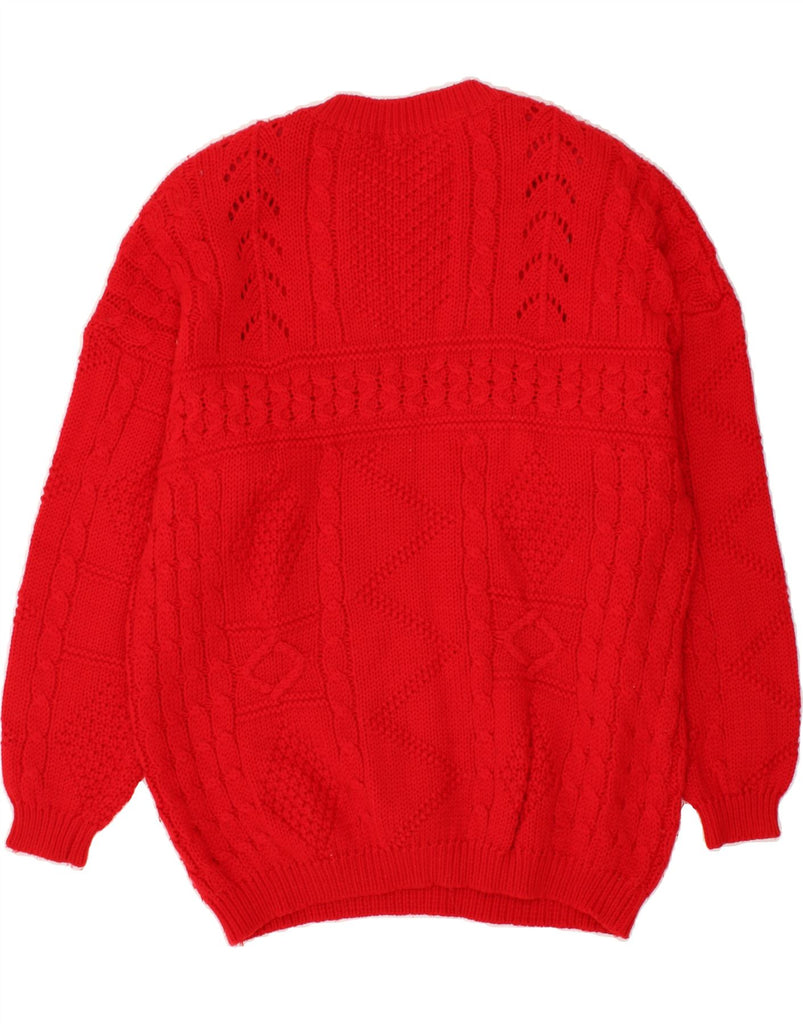 BENETTON Womens Crew Neck Jumper Sweater UK 16 Large Red | Vintage Benetton | Thrift | Second-Hand Benetton | Used Clothing | Messina Hembry 