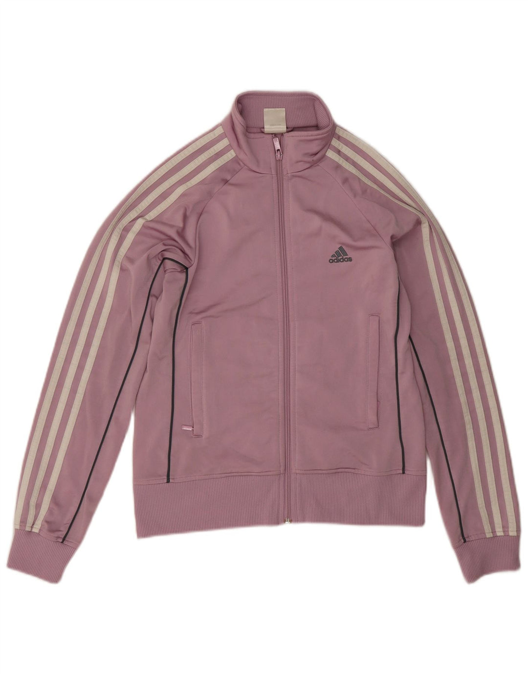 Adidas Womens Tracksuit Top Jacket UK 12 Medium Purple Polyester
