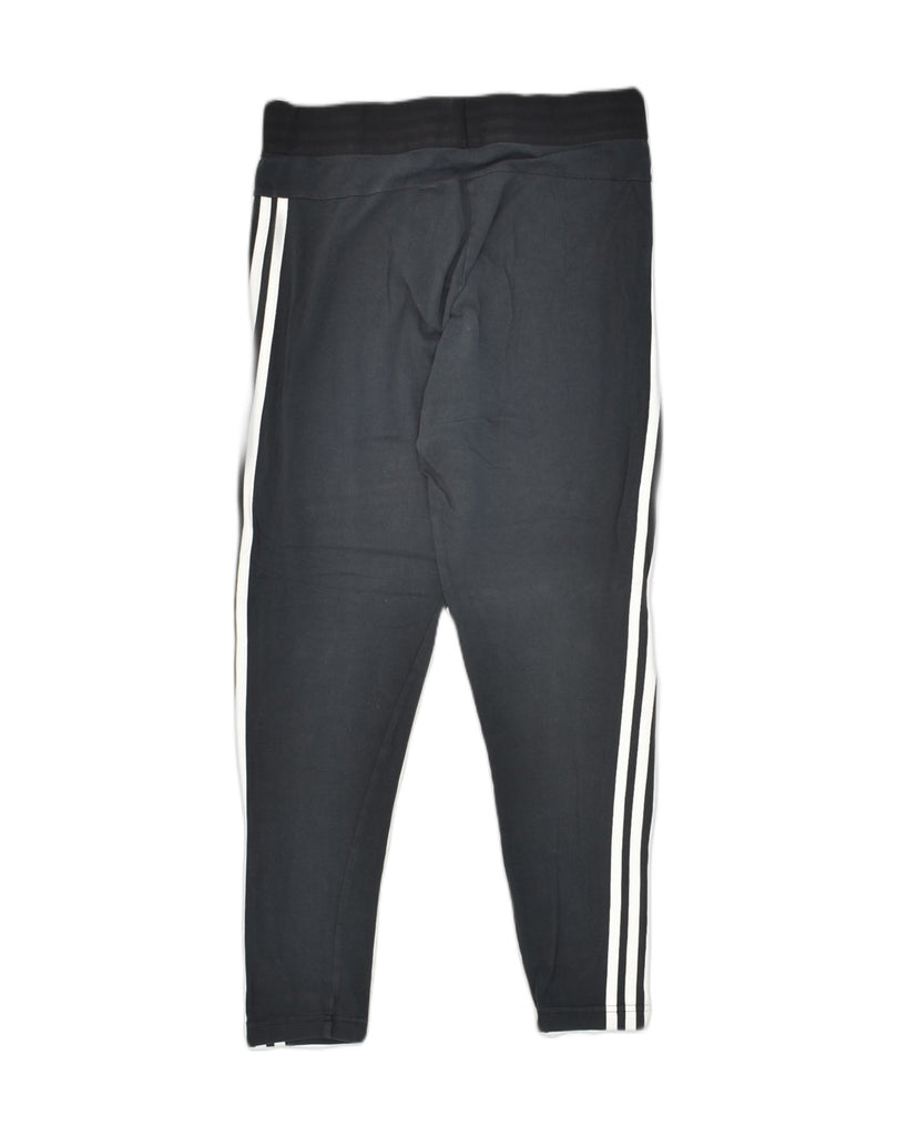 ADIDAS Womens Tracksuit Trousers UK 12 Medium Black Cotton | Vintage Adidas | Thrift | Second-Hand Adidas | Used Clothing | Messina Hembry 