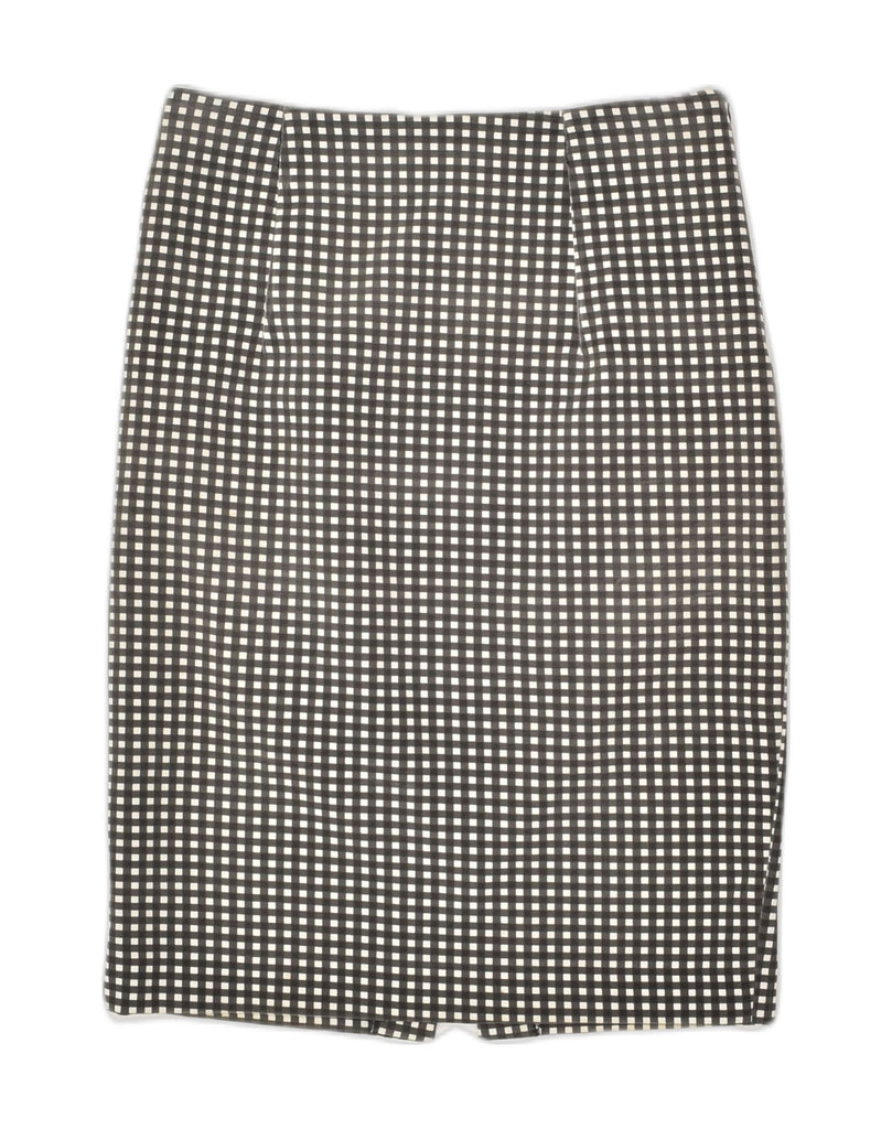 SANDRO FERRONE Womens Pencil Skirt IT 40 Small W27 Grey Gingham Cotton | Vintage Sandro Ferrone | Thrift | Second-Hand Sandro Ferrone | Used Clothing | Messina Hembry 