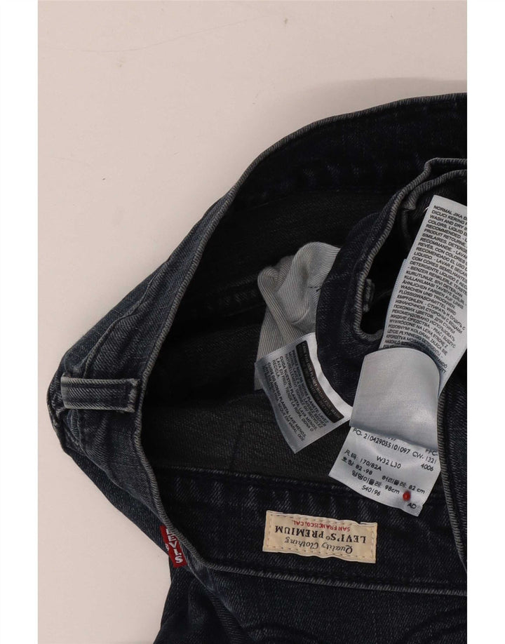 Levi's Mens Slim Jeans W32 L30 Blue Cotton