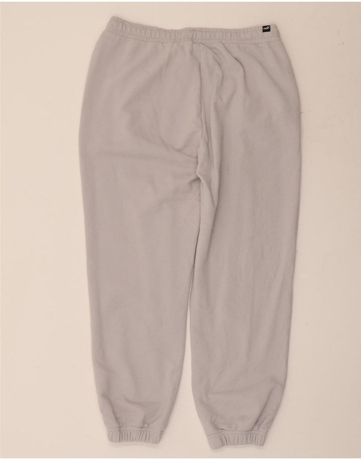 Puma Mens Tracksuit Trousers Joggers Medium  Grey Cotton